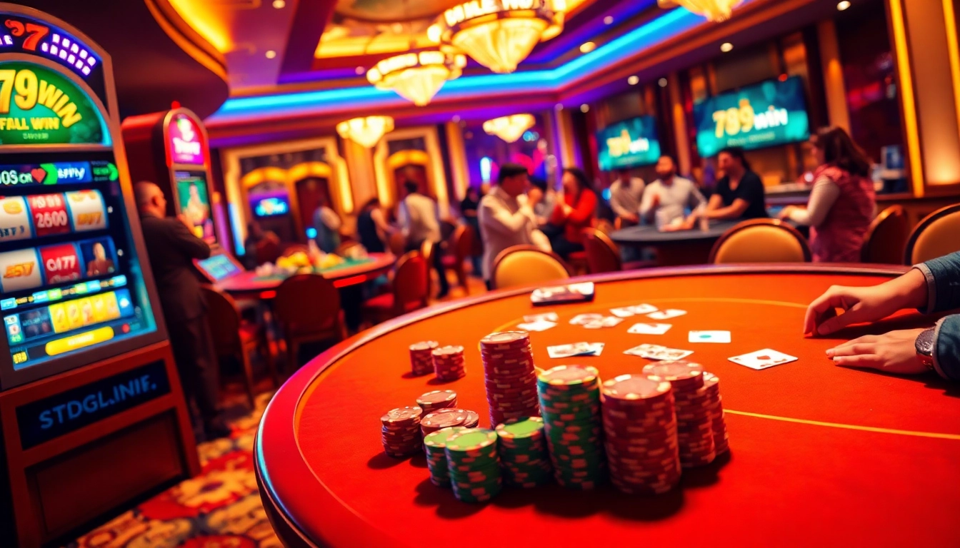 Engage in thrilling gameplay and access the 789win link đăng nhập at our vibrant casino scene with lively players.